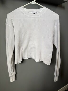 Aritzia Tna waffle knit shirt